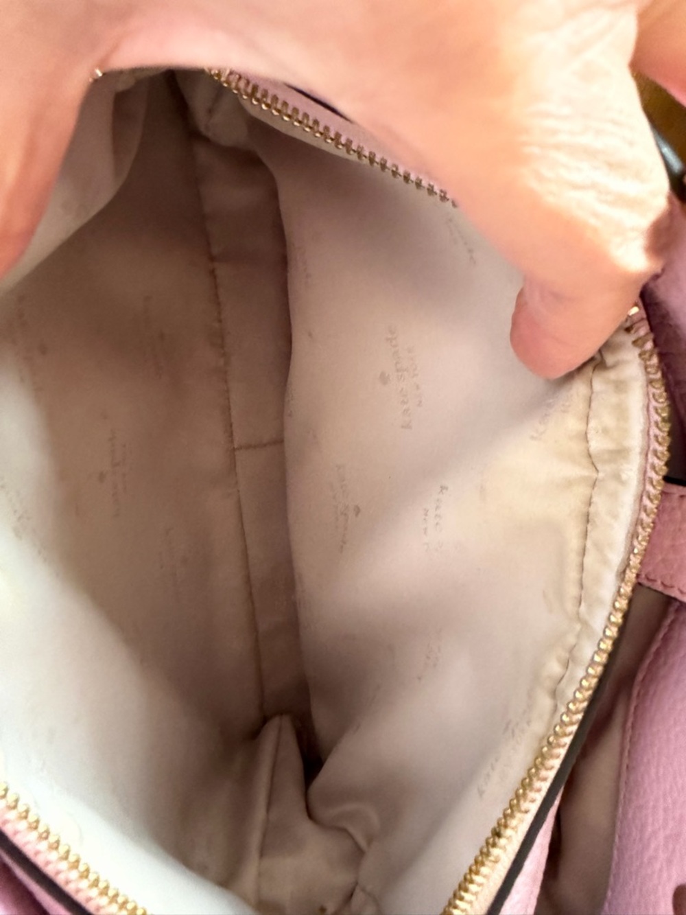kate spade Lilac Pebbled Leather Satchel with Shoulder Strap - Picture 12 of 16